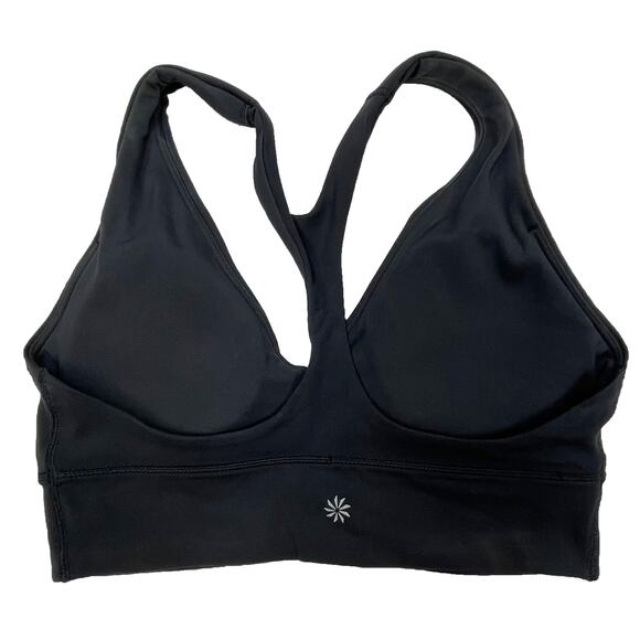 Athleta Serenity Bra A-C Sz S New $59 Black aka Transcend Racerback Light Impact - Picture 5 of 9